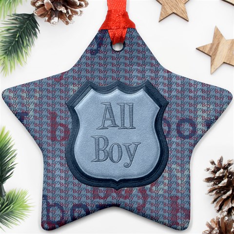 Small Fry 2 Sided Star Ornament By Lisa Minor Back