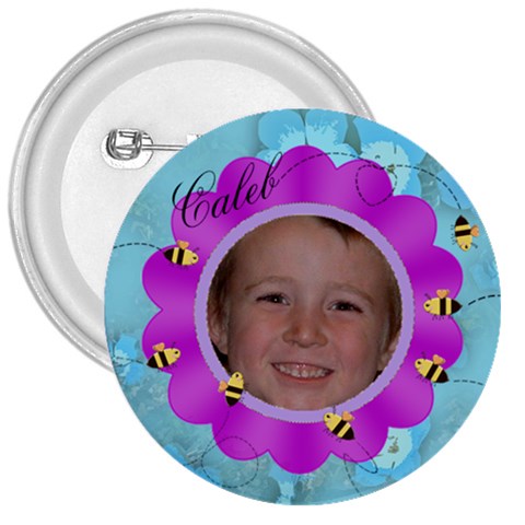Bees And Flower Fuschia And Blue By Chere s Creations Front