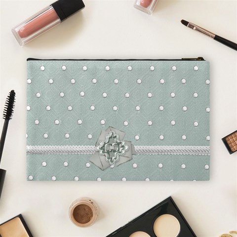 Winters Blessing Large Cosmetic Bag 1 By Lisa Minor Back