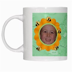 Grandma s Sweet Honey Bees Mug Green 4 - White Mug