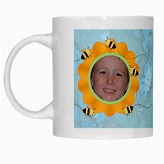 Grandma s Sweet Honey Bees Mug Blue 4 - White Mug