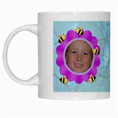 Grandma s Sweet Honey Bees Mug Blue 3 - White Mug