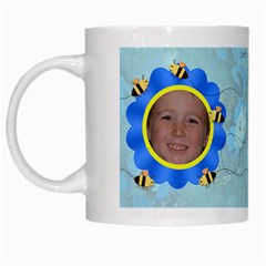 Grandma s Sweet Honey Bees Mug Blue 2 - White Mug