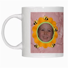 Grandma s Sweet Honey Bees Mug Peach 4 - White Mug