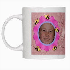 Grandma s Sweet Honey Bees Mug Peach 3 - White Mug