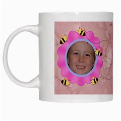 Grandma s Sweet Honey Bees Mug Peach 3 - White Mug