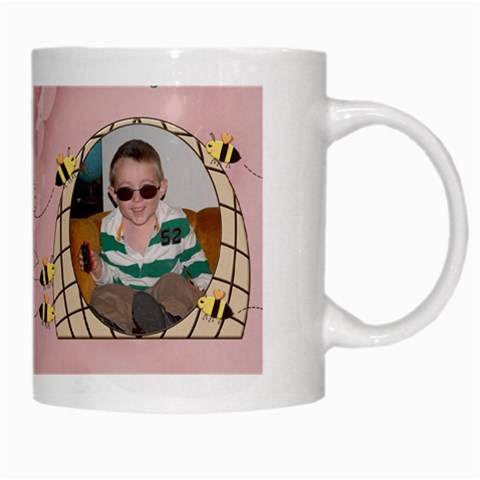 Grandma s Sweet Honey Bees Mug Peach 3 By Chere s Creations Right