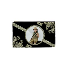 Liquid Gold Ribbon Small Cosmetic Bag - Cosmetic Bag (Small) Liquid Gold Ribbon Small Cosmetic Bag - Cosmetic Bag (Small)