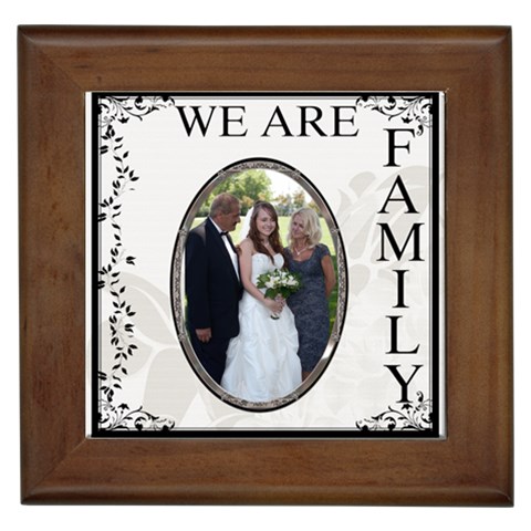 We Are Family Framed Tile By Lil Front