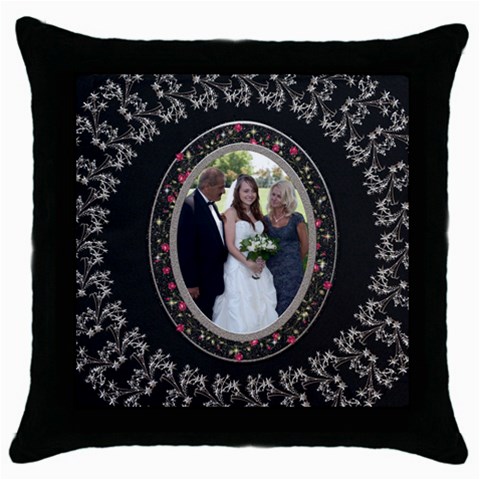 Elegant Throw Pillow Case By Lil Front