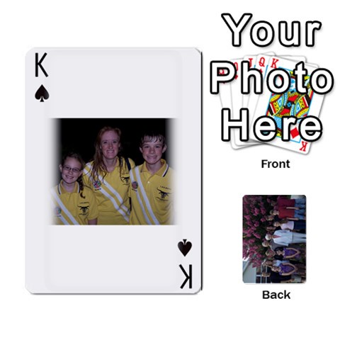 King Trimble 2010 A Playing Cards  By Margy Trimble Front - SpadeK