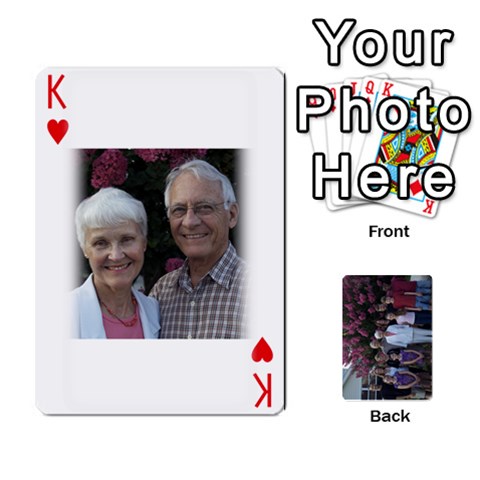 King Trimble 2010 A Playing Cards  By Margy Trimble Front - HeartK