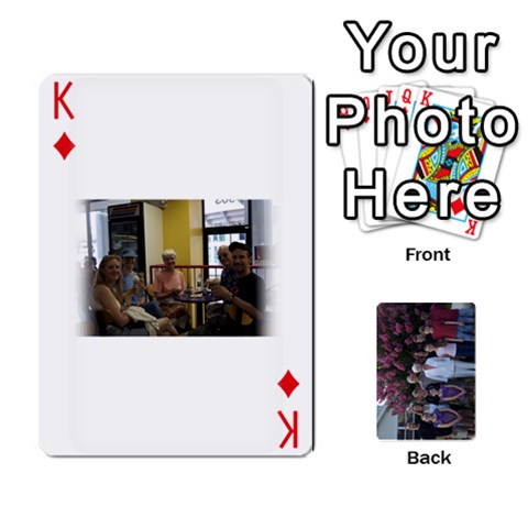King Trimble 2010 A Playing Cards  By Margy Trimble Front - DiamondK