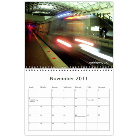 12 Month Holiday Calendar By Kenny Porras Nov 2011