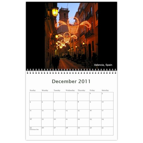 12 Month Holiday Calendar By Kenny Porras Dec 2011