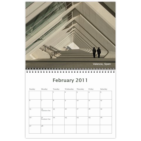 12 Month Holiday Calendar By Kenny Porras Feb 2011