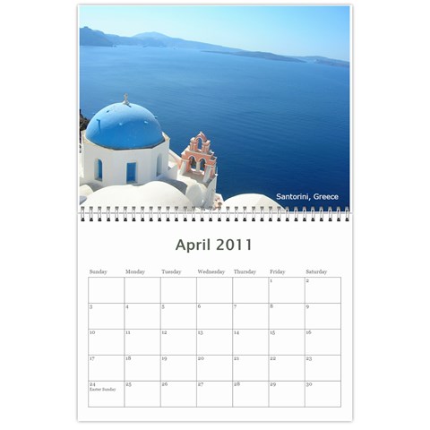 12 Month Holiday Calendar By Kenny Porras Apr 2011