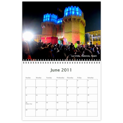 12 Month Holiday Calendar By Kenny Porras Jun 2011