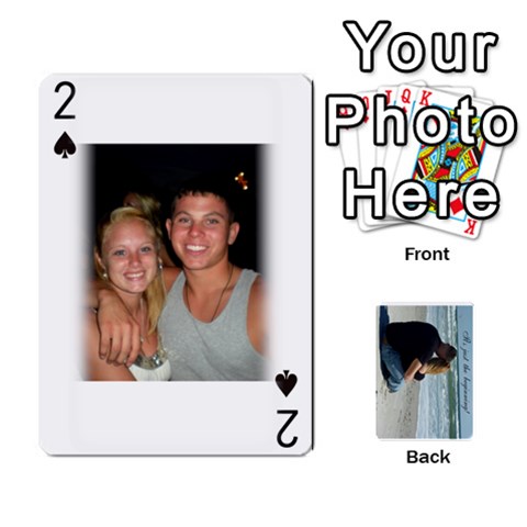 Carlie And Jaramie Playing Cards By Doug Trimble Front - Spade2