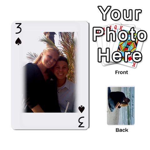 Carlie And Jaramie Playing Cards By Doug Trimble Front - Spade3