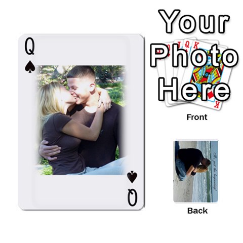 Queen Carlie And Jaramie Playing Cards By Doug Trimble Front - SpadeQ