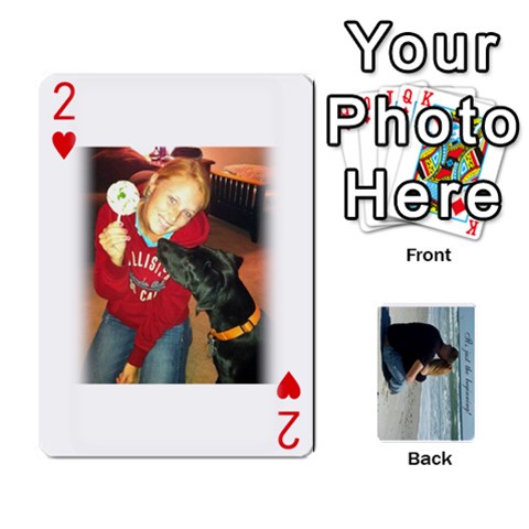 Carlie And Jaramie Playing Cards By Doug Trimble Front - Heart2