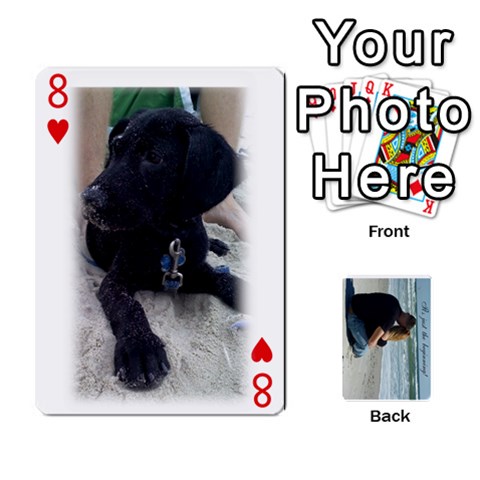 Carlie And Jaramie Playing Cards By Doug Trimble Front - Heart8