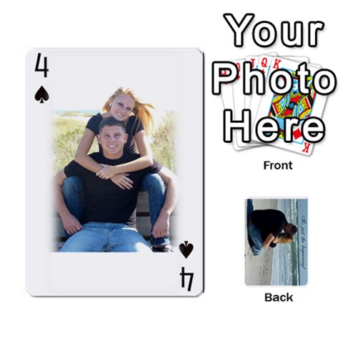 Carlie And Jaramie Playing Cards By Doug Trimble Front - Spade4