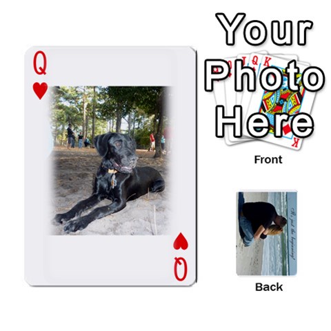 Queen Carlie And Jaramie Playing Cards By Doug Trimble Front - HeartQ