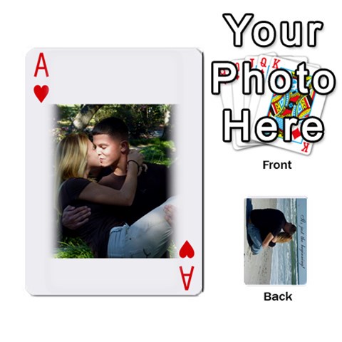 Ace Carlie And Jaramie Playing Cards By Doug Trimble Front - HeartA
