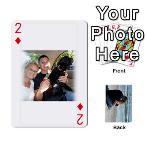 Carlie And Jaramie Playing Cards By Doug Trimble Front - Diamond2
