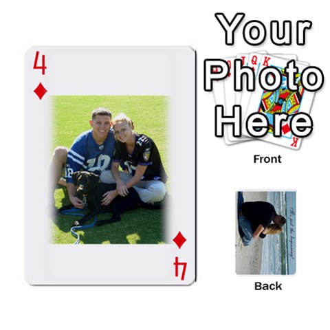 Carlie And Jaramie Playing Cards By Doug Trimble Front - Diamond4