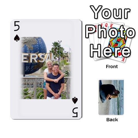 Carlie And Jaramie Playing Cards By Doug Trimble Front - Spade5