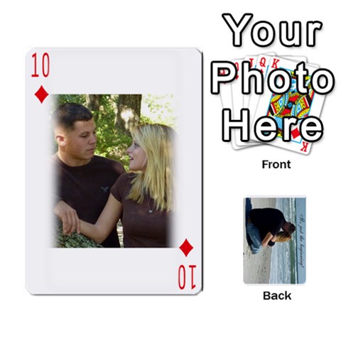 Carlie And Jaramie Playing Cards By Doug Trimble Front - Diamond10