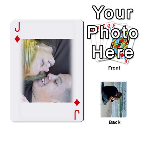 Jack Carlie And Jaramie Playing Cards By Doug Trimble Front - DiamondJ
