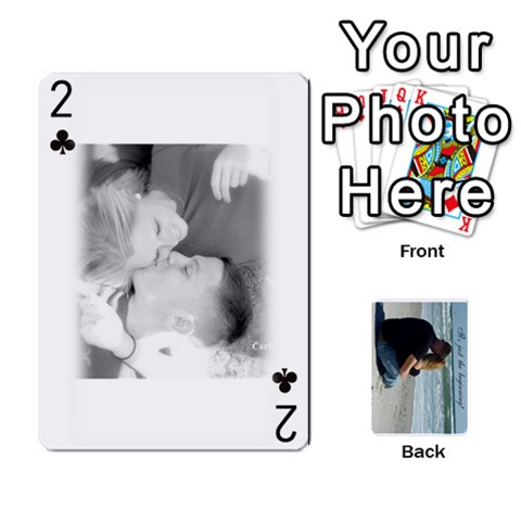 Carlie And Jaramie Playing Cards By Doug Trimble Front - Club2
