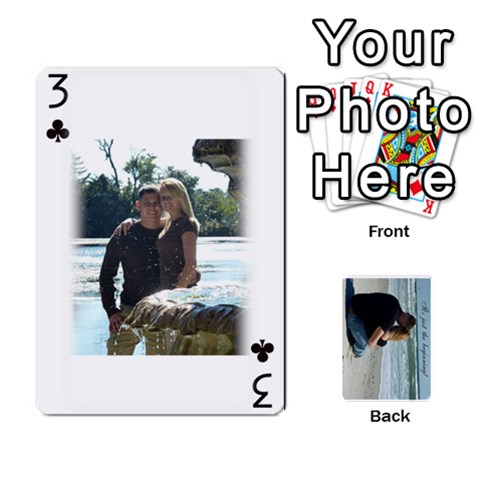 Carlie And Jaramie Playing Cards By Doug Trimble Front - Club3
