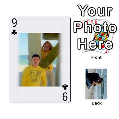 Carlie And Jaramie Playing Cards By Doug Trimble Front - Club9