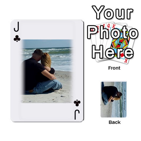Jack Carlie And Jaramie Playing Cards By Doug Trimble Front - ClubJ