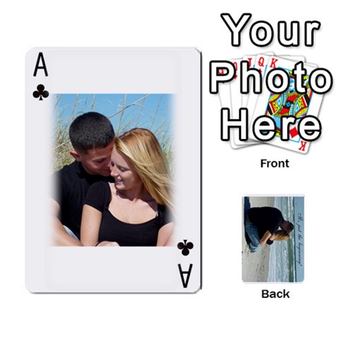 Ace Carlie And Jaramie Playing Cards By Doug Trimble Front - ClubA
