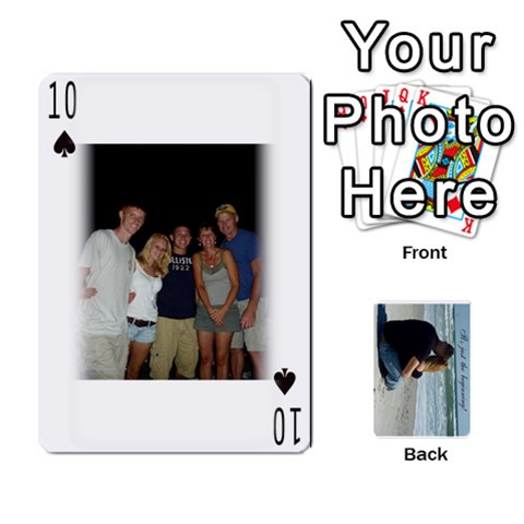 Carlie And Jaramie Playing Cards By Doug Trimble Front - Spade10