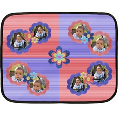 My Flowers - Two Sides Fleece Blanket (Mini)