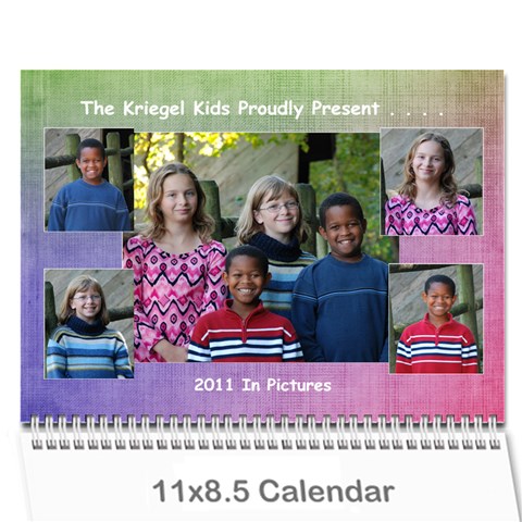 2011 Calendar By Jamie Kriegel Cover