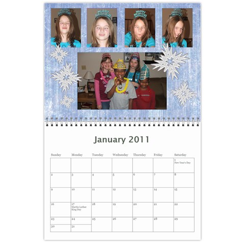 2011 Calendar By Jamie Kriegel Jan 2011
