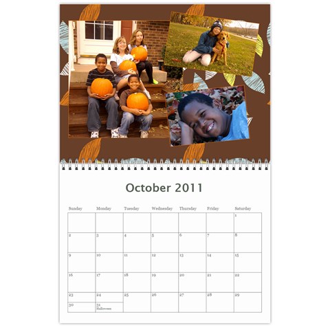 2011 Calendar By Jamie Kriegel Oct 2011
