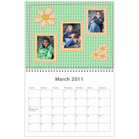2011 Calendar By Jamie Kriegel Mar 2011