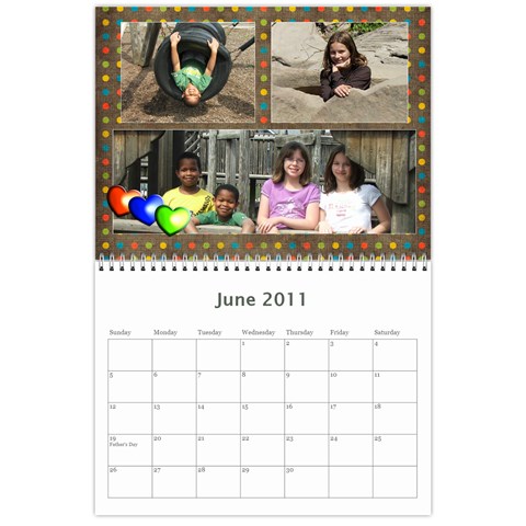 2011 Calendar By Jamie Kriegel Jun 2011