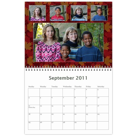 2011 Calendar By Jamie Kriegel Sep 2011