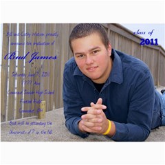 Bud Watson Graduation Announcements - 5  x 7  Photo Cards