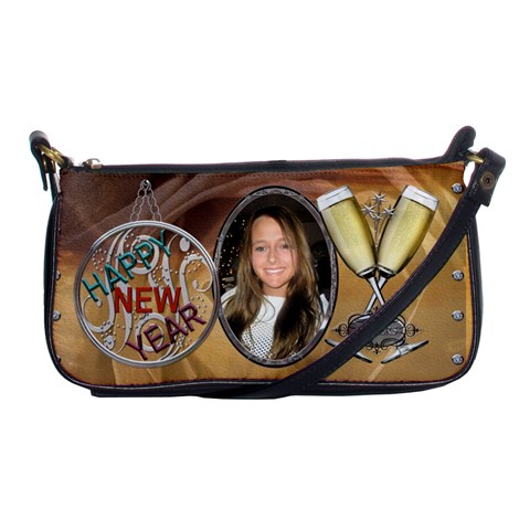 Happy New Year Shoulder Clutch Bag By Lil Front